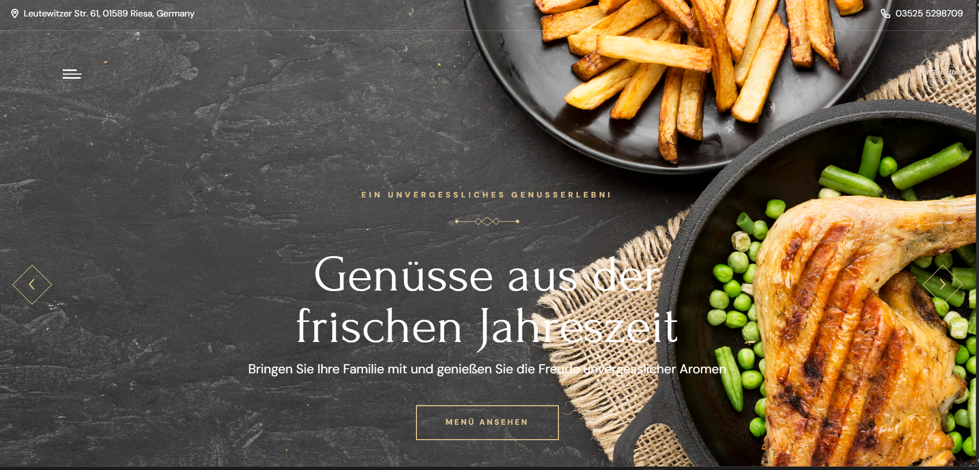 Resatuarant Website